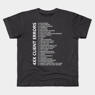 HTTP Client Error Codes Kids T-Shirt